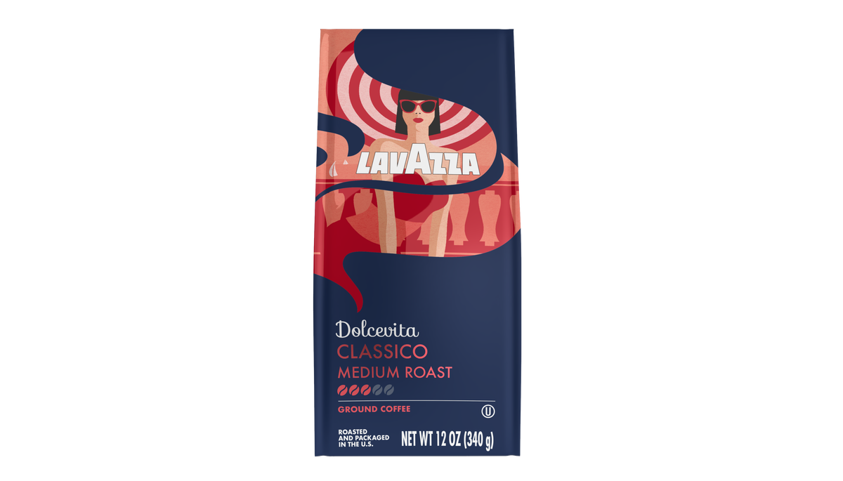 Lavazza Dolcevita Classico Ground Coffee Blend Medium Roast 12 oz