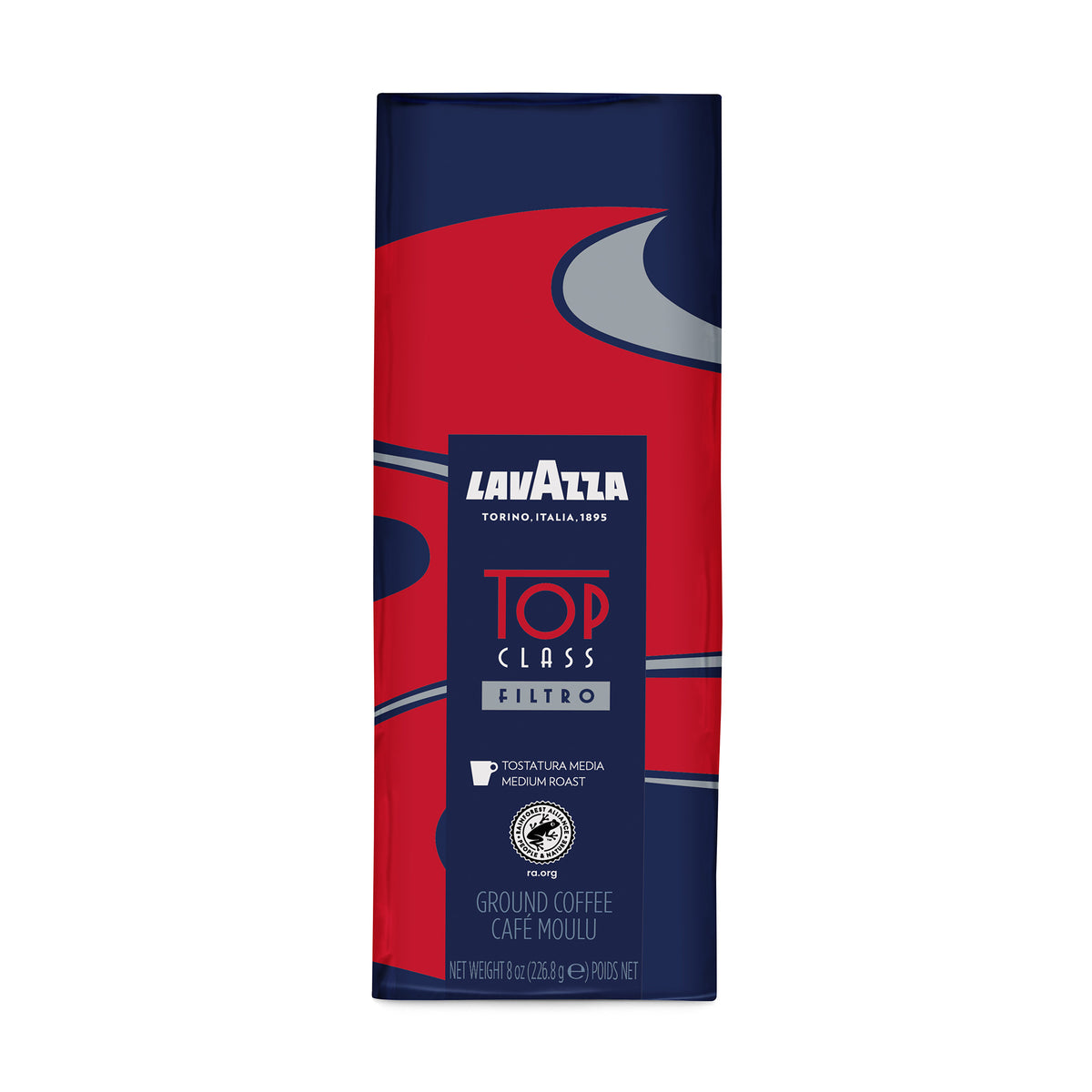 Lavazza Top Class Filtro Ground Coffee Medium Roast 8oz Soft Bag