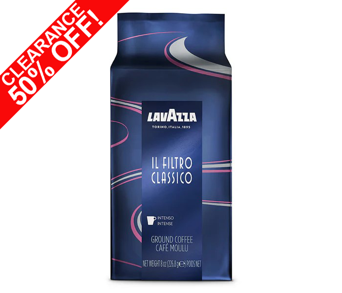 Lavazza Il Filtro Classico Dark Roast Ground Coffee 8oz Brick