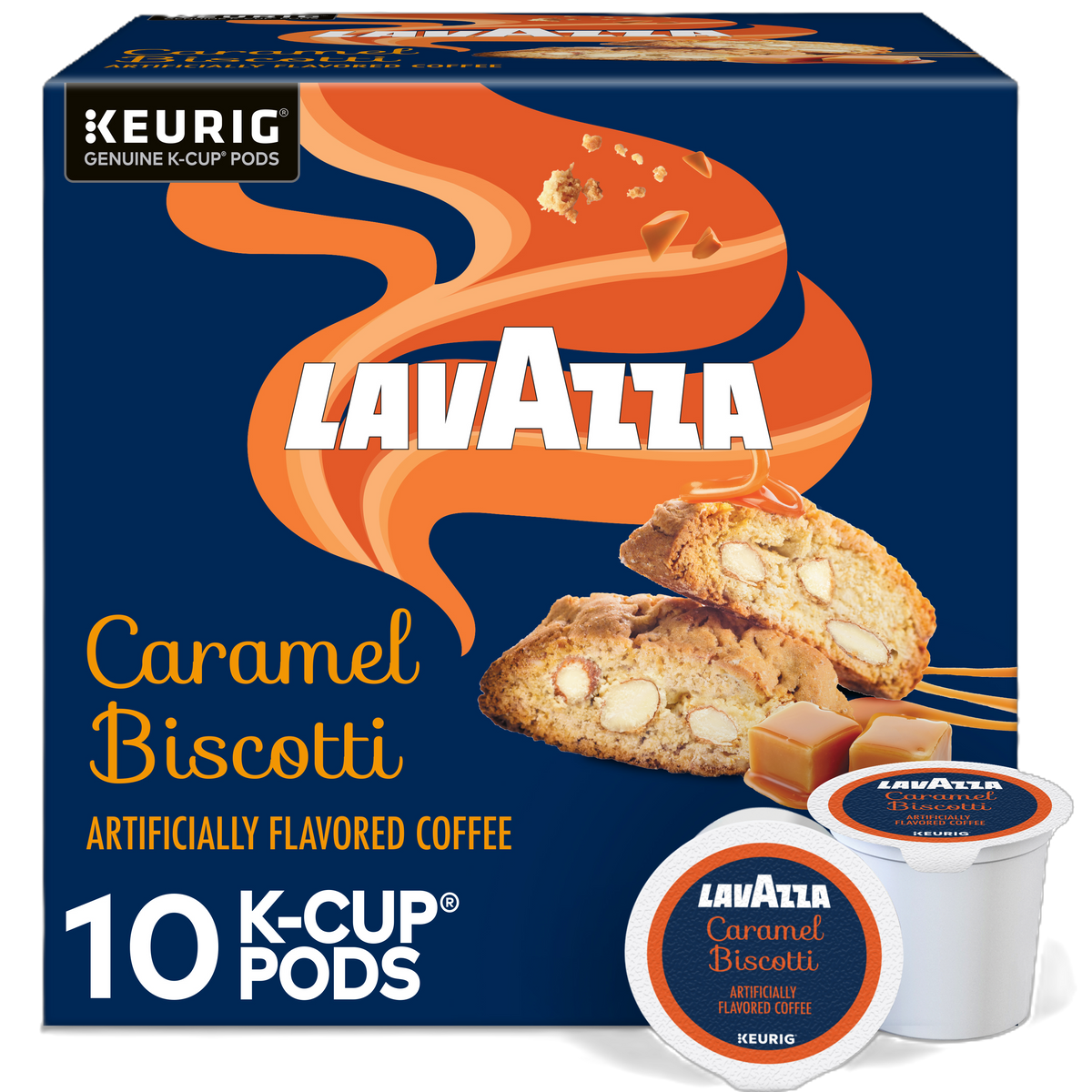 Lavazza Caramel Biscotti Single-Serve Coffee K-Cup® Pods for