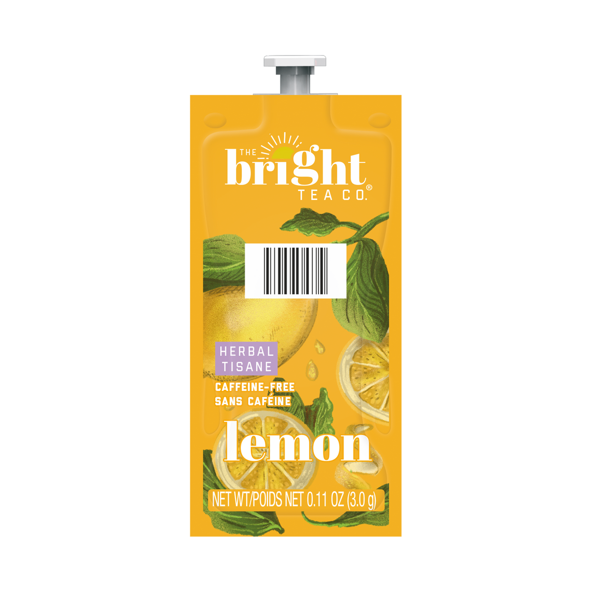 Bright Tea Co.® Lemon Herbal Tea Fresh Packs for Flavia Brewer