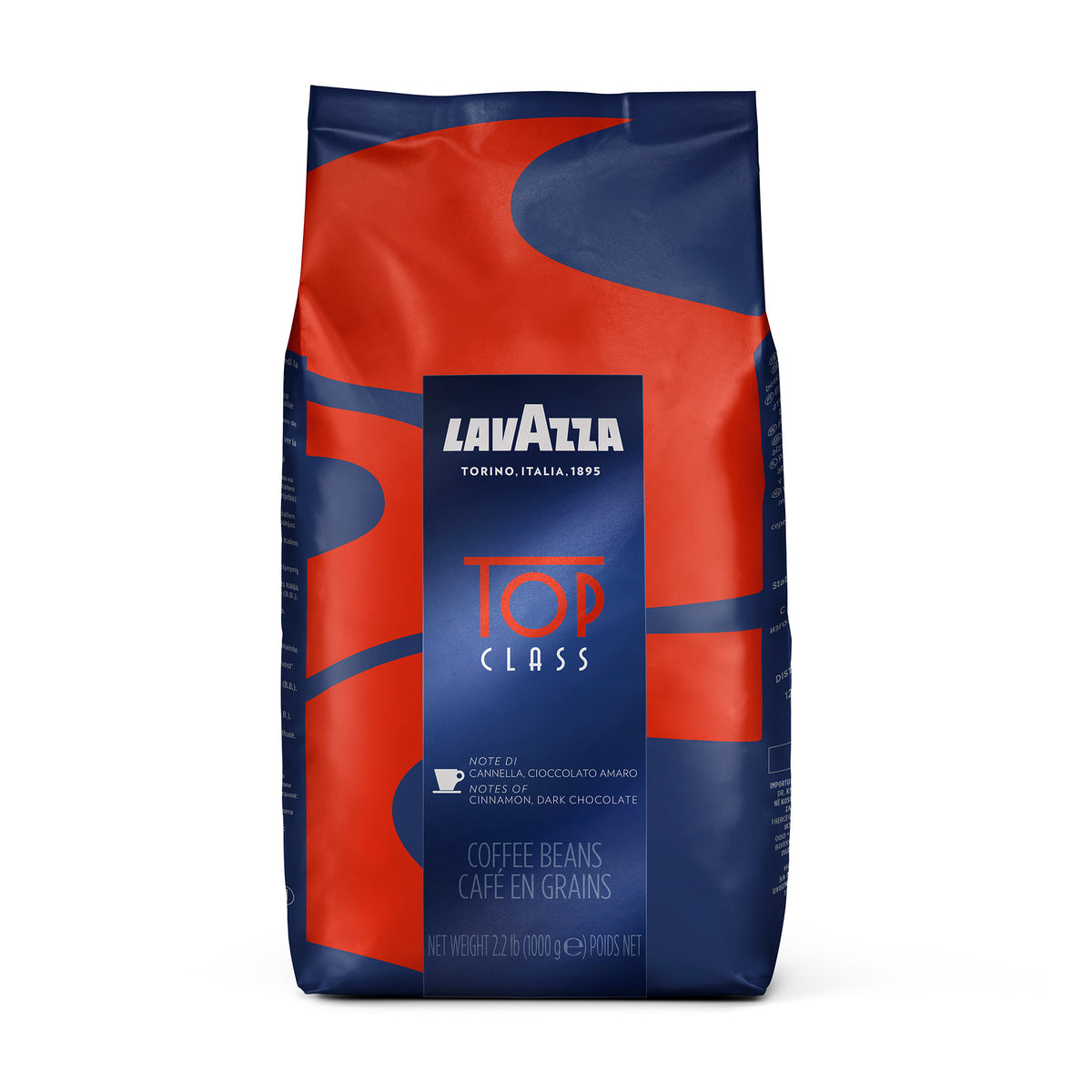 Lavazza Top Class コーヒー豆 1kg 2袋セット Lavazza Top Class Whole Bean Coffee Medium Espresso Roast 2.2 LB
