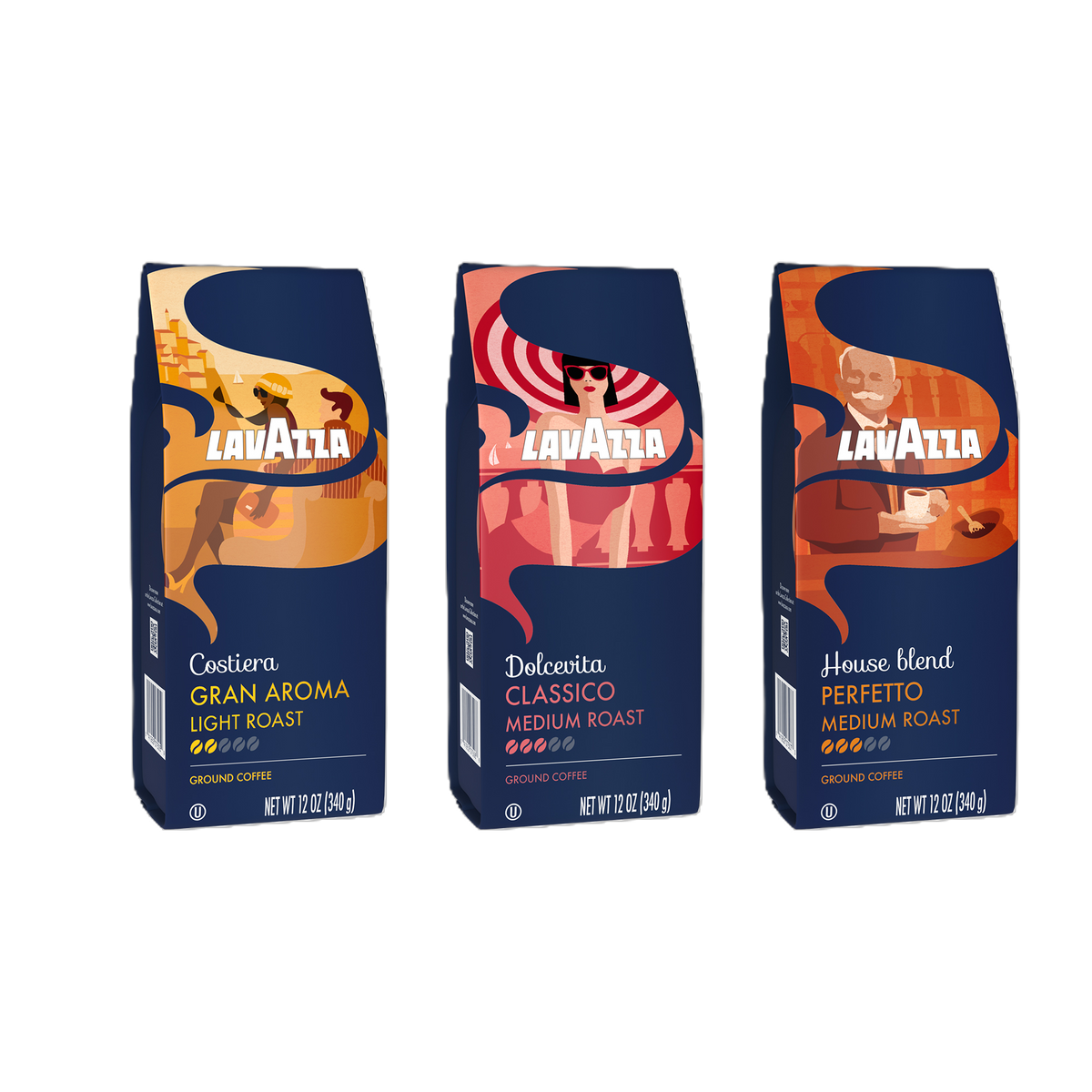 Costiera Gran Aroma, Dolcevita Classico & House Blend Perfetto
