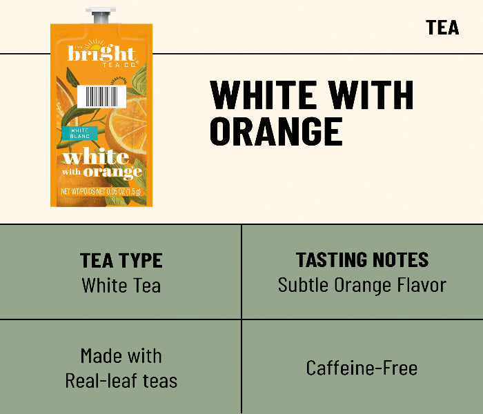 Flavia Bright Tea Co.® White Tea with Orange Freshpacks works only