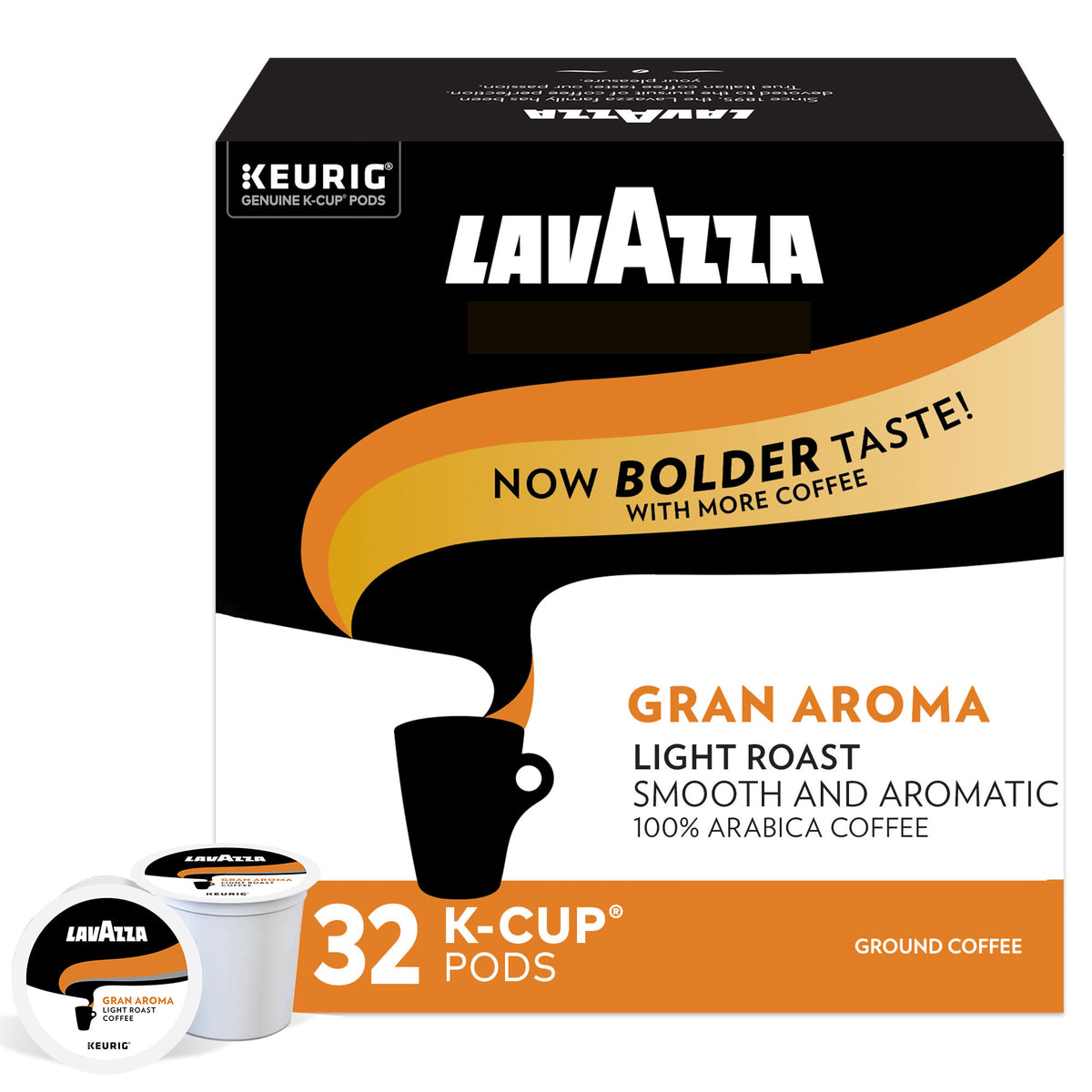 Lavazza Gran Aroma SingleServe Coffee KCup® Pods for Keurig® Brewer