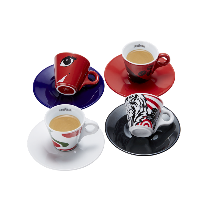 Lavazza Tierra Collection Espresso Cup and Saucer (Set of 12)