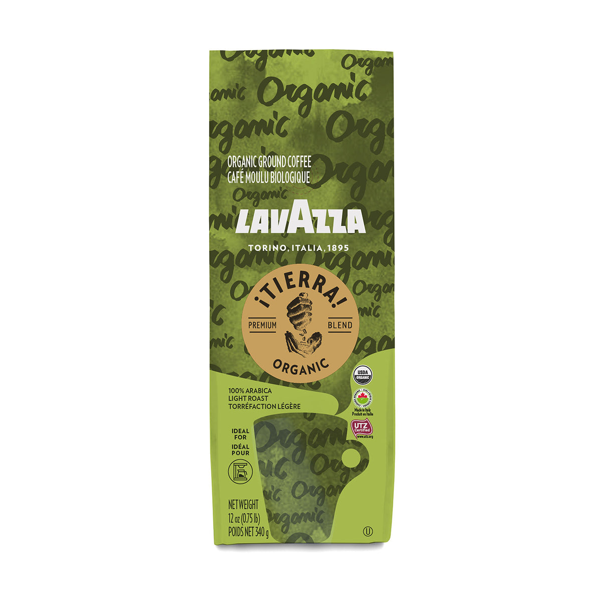 Lavazza Classico Ground Coffee Blend, Medium Roast, 12 Oz