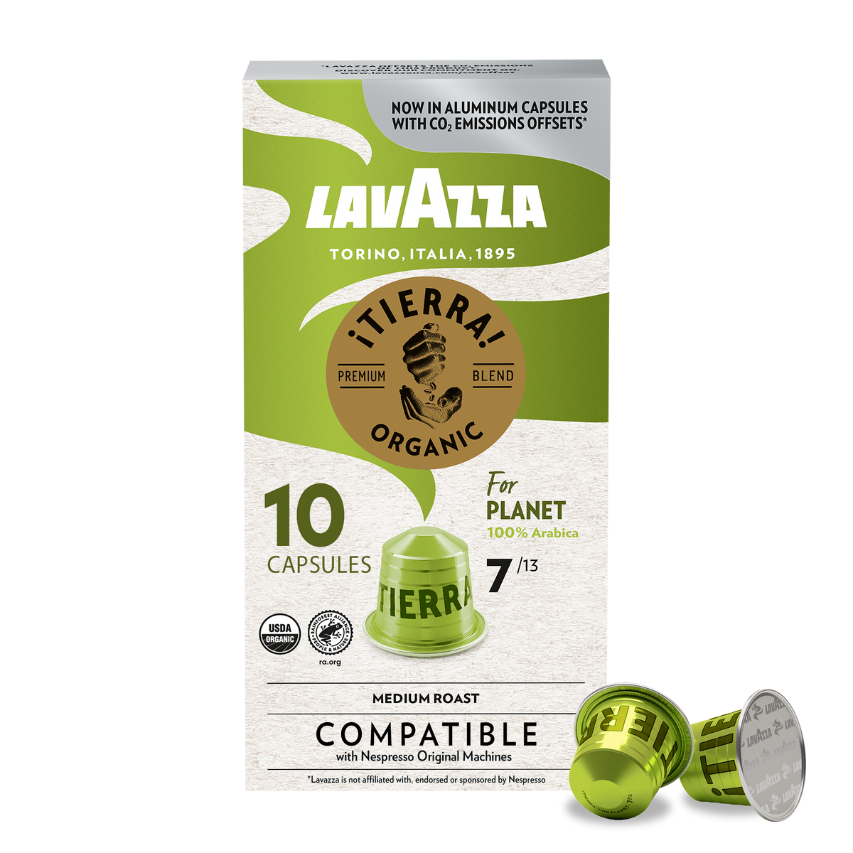 Lavazza Tierra for Planet Aluminum Compatible Capsules – Italy Best Coffee