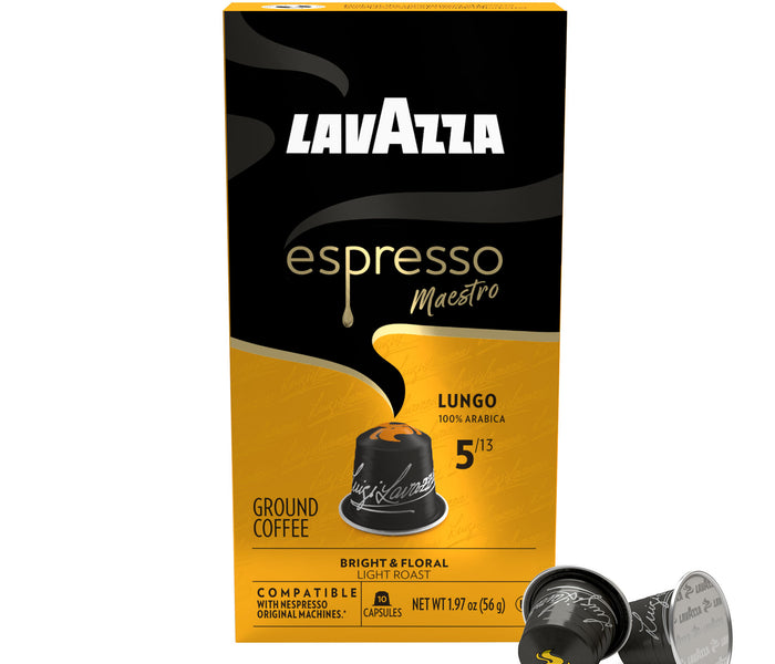 Lavazza Espresso Maestro Lungo Aluminum Compatible Capsules