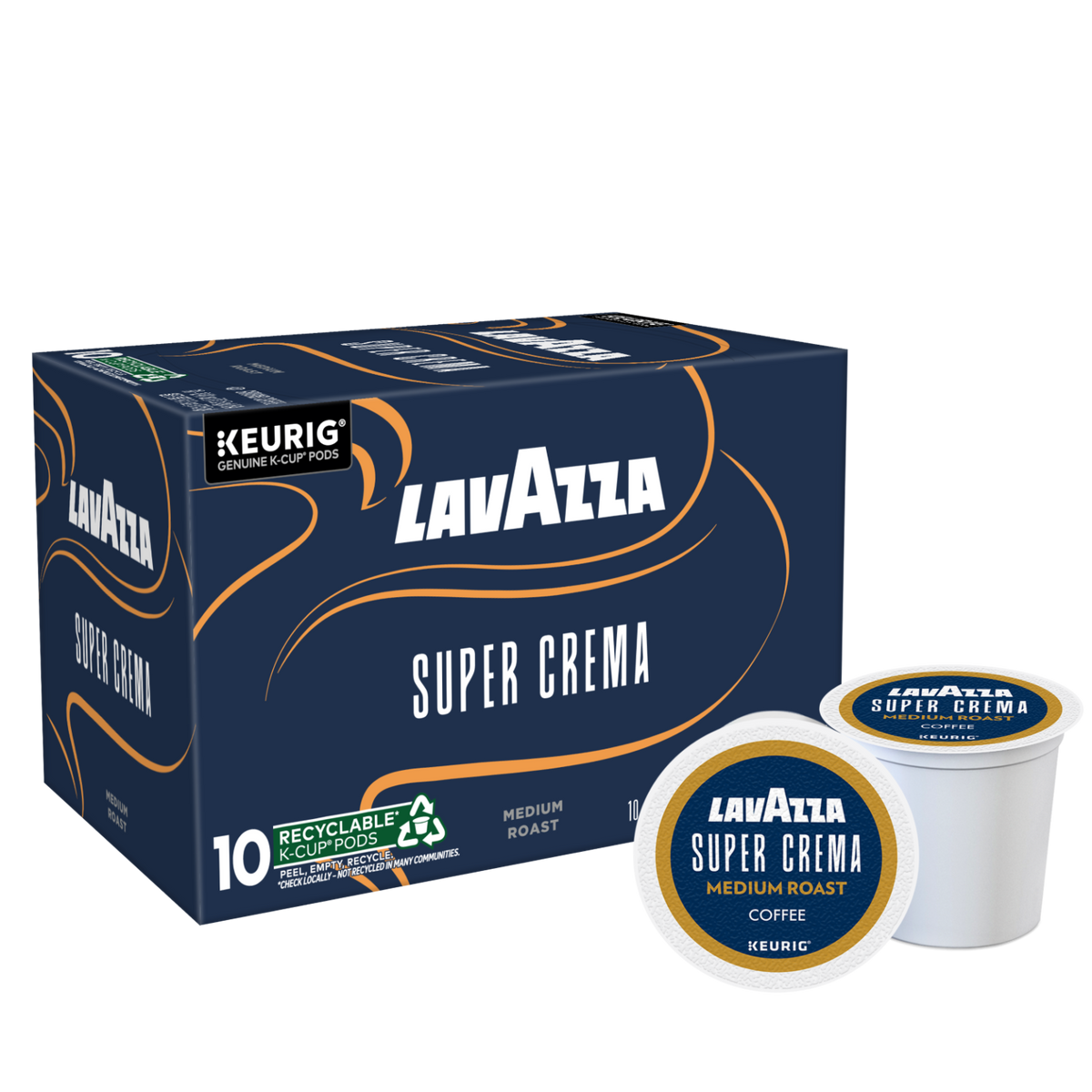 Lavazza Super Crema Single-Serve Coffee K-Cup® Pods for Keurig® Brewer ...