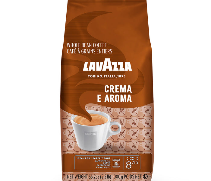 Lavazza Crema e Aroma Whole Bean Coffee Medium Roast 2.2 LB, 2.2