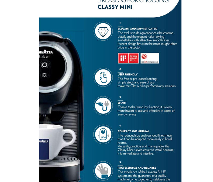 Lavazza Blue LB300 Classy Mini: Compact Espresso Excellence