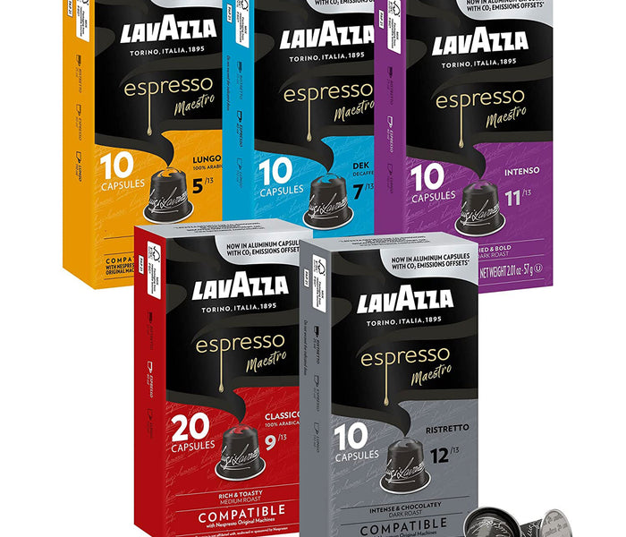 Lavazza Espresso Variety Pack Aluminum Compatible Capsules