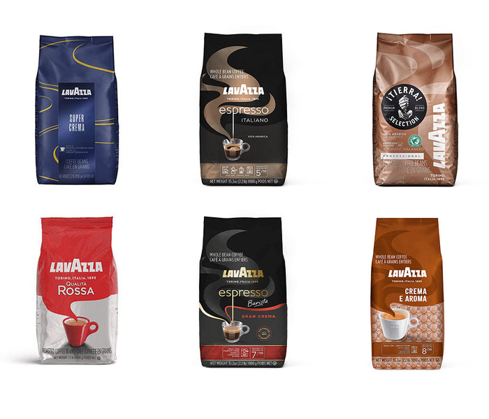 Lavazza Whole Beans Coffee Sampler (Pack of 6) – Italy Best Coffee