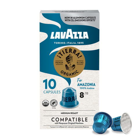 Capsule Lavazza IN ALLUMINIO Espresso CREMA E GUSTO Forte Compatibili  Nespresso conf. da 10 capsule